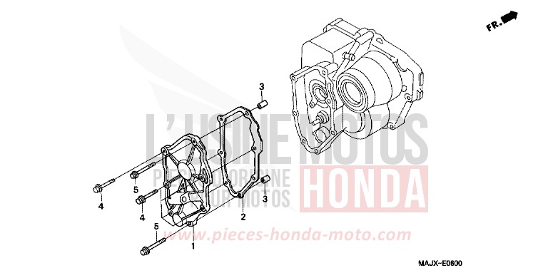 SHIFT COVER for Pan-European ABS MIDDY BLUE METTALIC (B162) from 2000